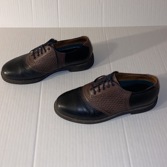 H. S. Trask Brown Leather Lace Up Two Tone Oxford Size 9 M Shoes - Picture 2 of 16